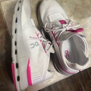 Pink and white on clouds